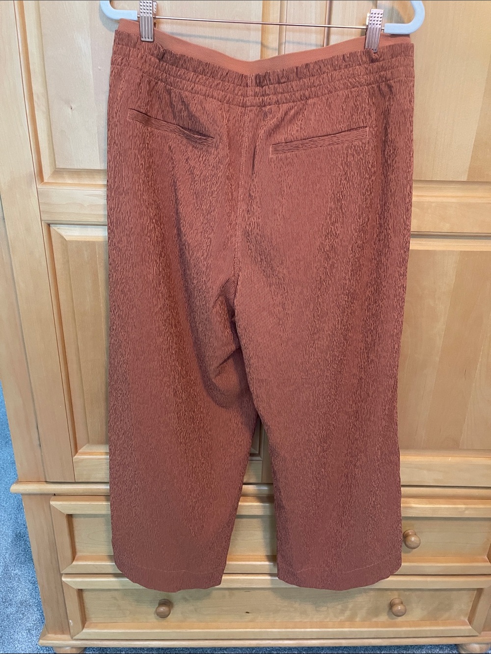 Athleta Rusty Rose Textured Wide-Leg Pants - Picture 7 of 10
